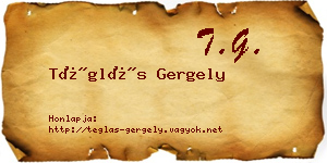 Téglás Gergely névjegykártya